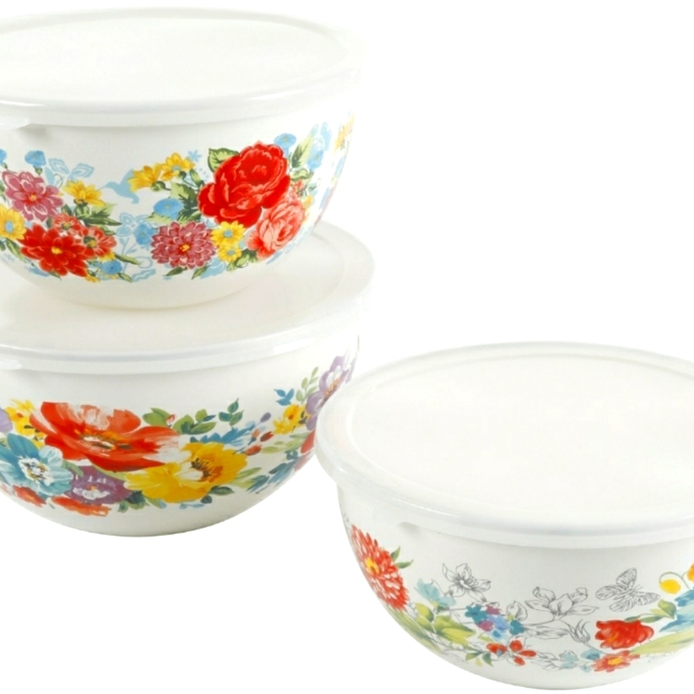 Pioneer Woman Sweet Romance Mixing Bowl Set